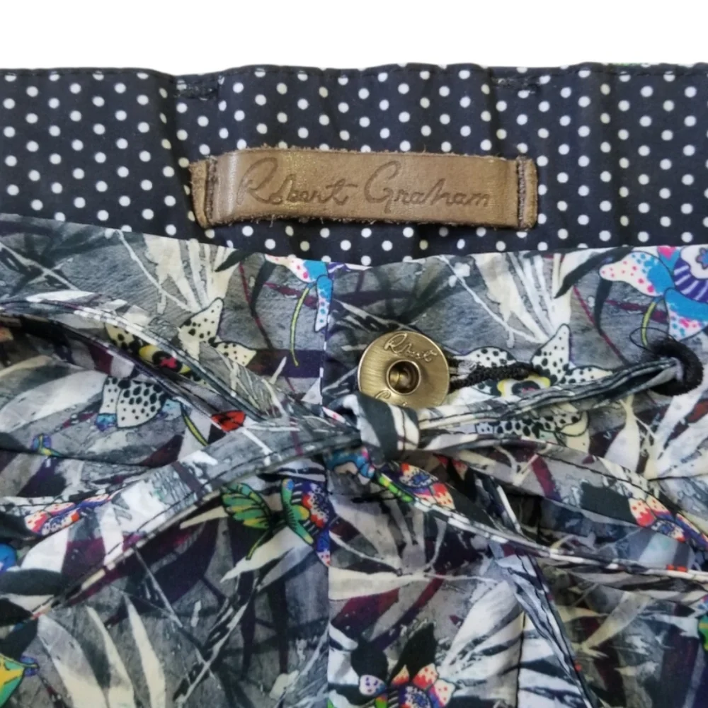 ROBERT GRAHAM Hybrid Shorts Size 34 Classic Fit Floral Casual Boardshorts